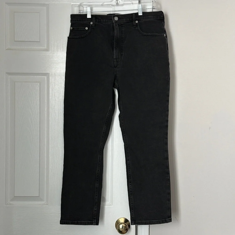 Brand New Everlane The Original Cheeky Jean Washed Black Size 31 Ankle Straight - Picture 2 of 10